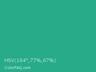 HSV 164°,77%,67% Color Image