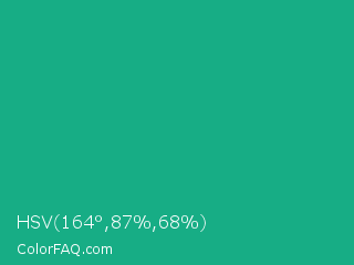 HSV 164°,87%,68% Color Image