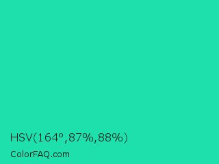 HSV 164°,87%,88% Color Image
