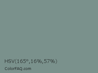 HSV 165°,16%,57% Color Image