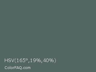 HSV 165°,19%,40% Color Image