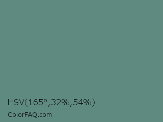 HSV 165°,32%,54% Color Image