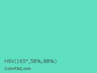 HSV 165°,58%,88% Color Image