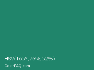 HSV 165°,76%,52% Color Image