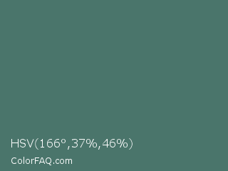 HSV 166°,37%,46% Color Image