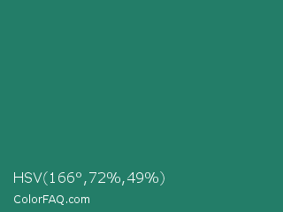 HSV 166°,72%,49% Color Image