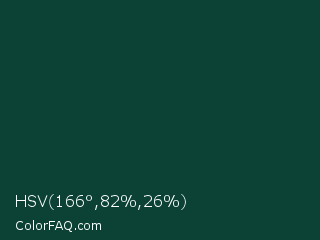 HSV 166°,82%,26% Color Image