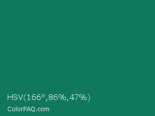 HSV 166°,86%,47% Color Image