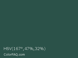 HSV 167°,47%,32% Color Image