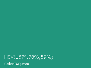 HSV 167°,78%,59% Color Image