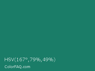 HSV 167°,79%,49% Color Image