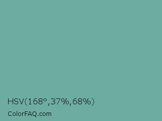 HSV 168°,37%,68% Color Image