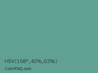 HSV 168°,40%,63% Color Image