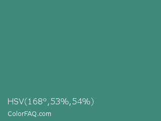 HSV 168°,53%,54% Color Image