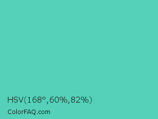 HSV 168°,60%,82% Color Image