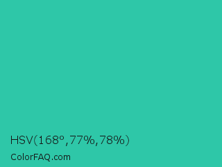 HSV 168°,77%,78% Color Image