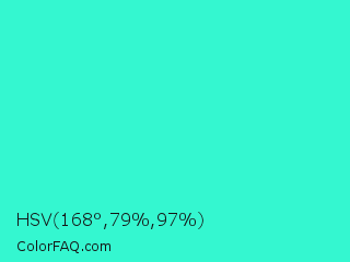 HSV 168°,79%,97% Color Image