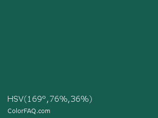 HSV 169°,76%,36% Color Image