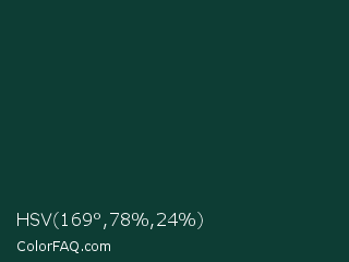 HSV 169°,78%,24% Color Image