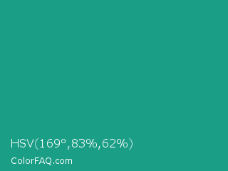HSV 169°,83%,62% Color Image