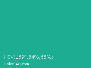 HSV 169°,84%,68% Color Image