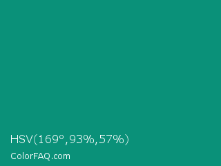 HSV 169°,93%,57% Color Image