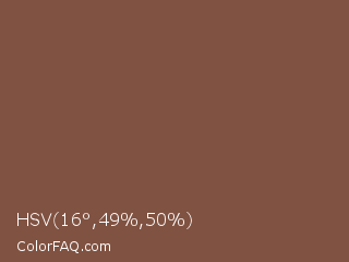 HSV 16°,49%,50% Color Image