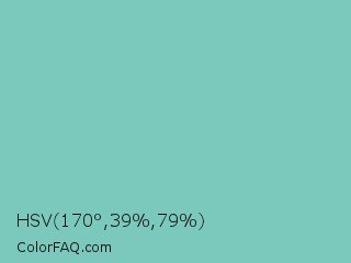HSV 170°,39%,79% Color Image