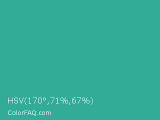 HSV 170°,71%,67% Color Image