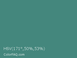 HSV 171°,50%,53% Color Image