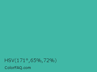 HSV 171°,65%,72% Color Image