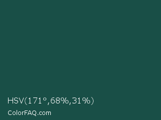 HSV 171°,68%,31% Color Image