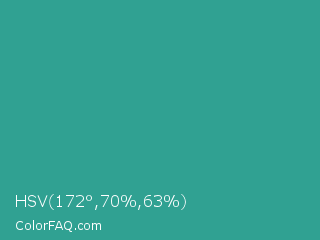 HSV 172°,70%,63% Color Image