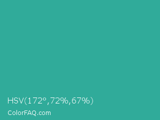 HSV 172°,72%,67% Color Image