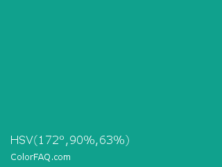 HSV 172°,90%,63% Color Image