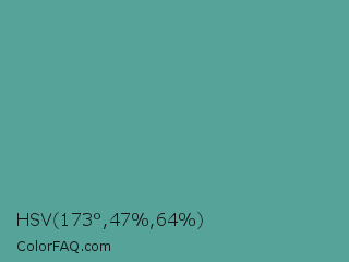 HSV 173°,47%,64% Color Image