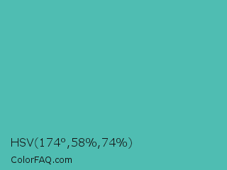 HSV 174°,58%,74% Color Image
