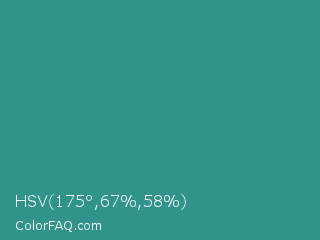 HSV 175°,67%,58% Color Image