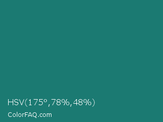 HSV 175°,78%,48% Color Image