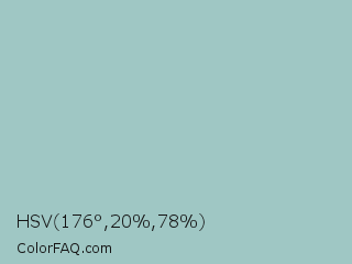 HSV 176°,20%,78% Color Image