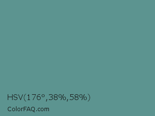 HSV 176°,38%,58% Color Image