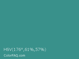 HSV 176°,61%,57% Color Image