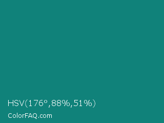 HSV 176°,88%,51% Color Image