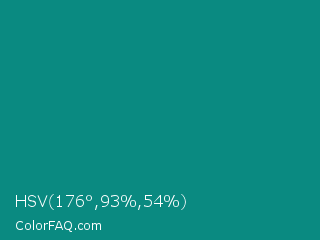 HSV 176°,93%,54% Color Image