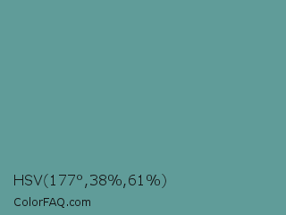 HSV 177°,38%,61% Color Image