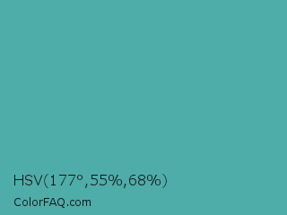 HSV 177°,55%,68% Color Image