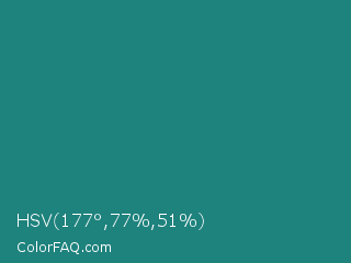 HSV 177°,77%,51% Color Image