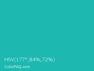 HSV 177°,84%,72% Color Image