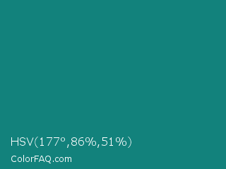 HSV 177°,86%,51% Color Image