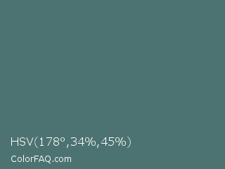 HSV 178°,34%,45% Color Image